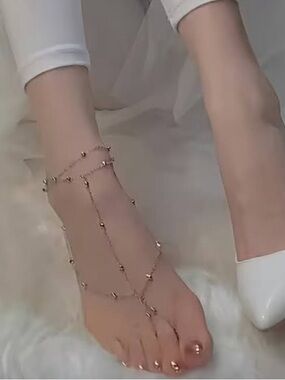 1- Anklet silver fashion jewelry
